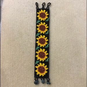 Sunflower Beaded Bracelet